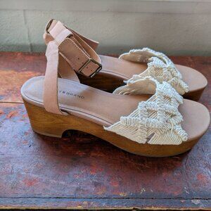Lucky Brand Crochet Sandals